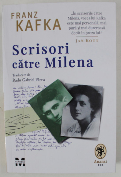 SCRISORI CATRE MILENA de FRANZ KAFKA , 2023 *COTOR LIPIT CU SCOCI