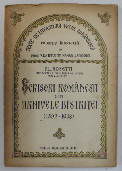 Scrisori romanesti din arhivele romanesti de Al. Rosetti , 1944