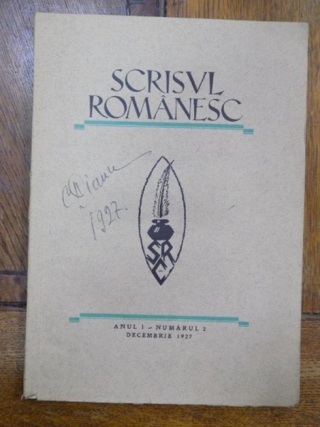 Scrisul Romanesc, Anul I, Nr. 2, Noembrie 1927