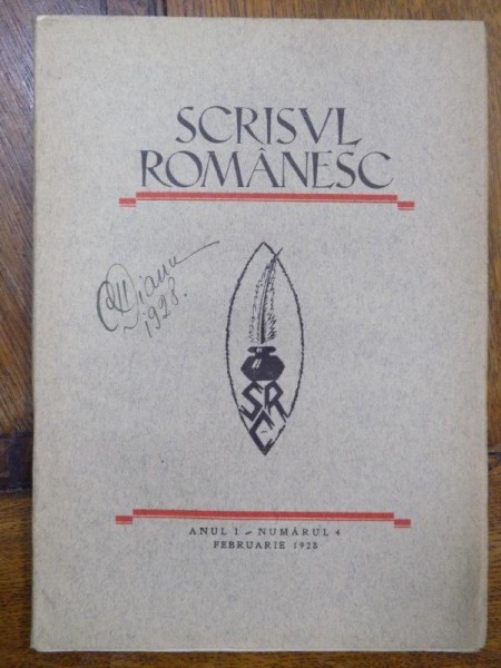 Scrisul Romanesc, Anul I, Nr. 4, Noembrie 1928