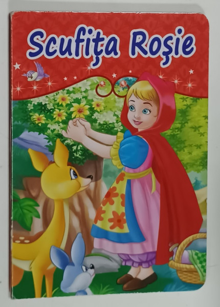 SCUFITA  ROSIE , CARTE CARTONATA , PENTRU COPII , ANII  '2000