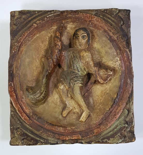 Sculptura in lemn pictate manual, Zodia Varsator, Prima jumatate secol 19