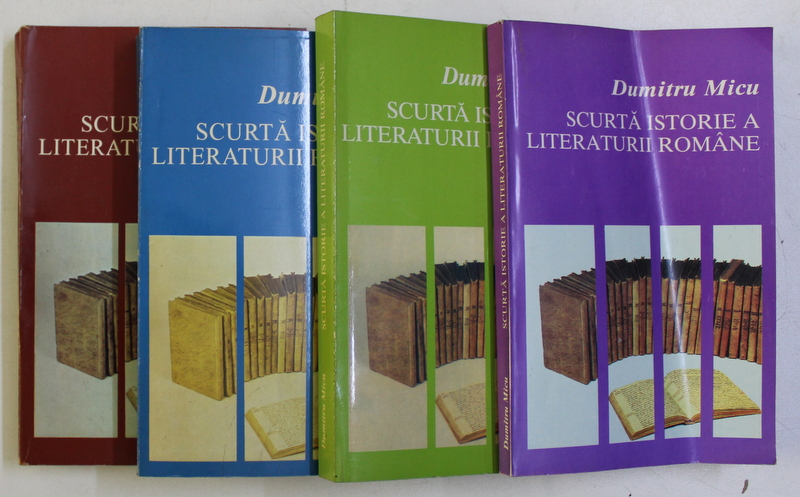 SCURTA ISTORIE A LITERATURII ROMANE de DUMITRU MICU , 1994 - 1997 , DEDICATIE*