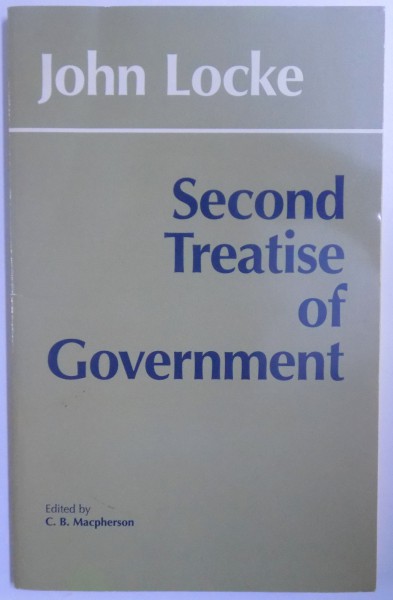 SECOND TREATISE OF GOVERNMENT by JOHN LOCKE  1980