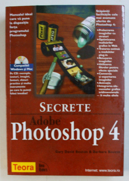 SECRETE ADOBE PHOTOSHOP 4 de GARY BOUTON si BARBARA BOUTON , 1999 , CONTINE CD*