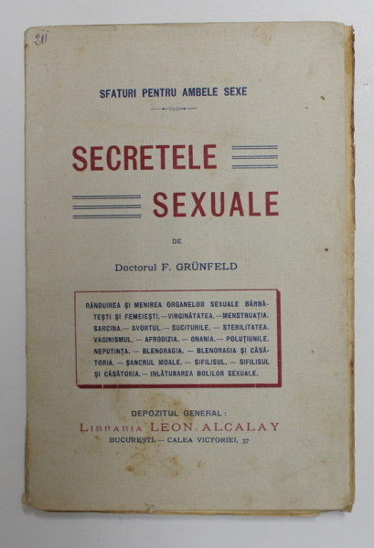 SECRETELE SEXUALE de DOCTORUL F. GRUNFELD