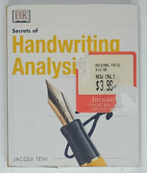 SECRETS OF HANDWRITTING ANALYSIS by JACQUI TEW , 2001