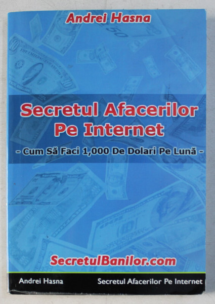 SECRETUL AFACERILOR PE INTERNET - CUM SA FACI 1000 DE DOLARI PE LUNA de ANDREI HASNA , 2010