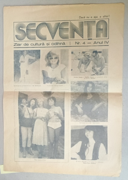 SECVENTA , ZIAR DEDICAT FESTIVALULUI DE FILM DE LA COSTINESTI , ANUL IV , NR. 4 , 1981