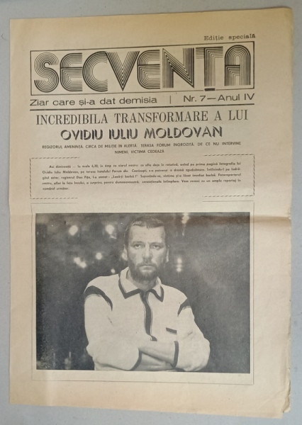 SECVENTA , ZIAR DEDICAT FESTIVALULUI DE FILM DE LA COSTINESTI , ANUL IV , NR. 7 , 1981