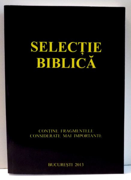 SELECTIE BIBLICA de EDUARD BOITAN , 2013