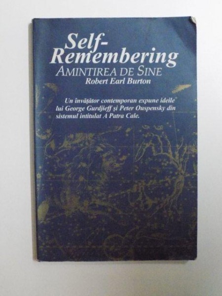 SELF - REMEMBERING , AMINTIREA DE SINE de ROBERT EARL BURTON , 1997 * MICI DEFECTE