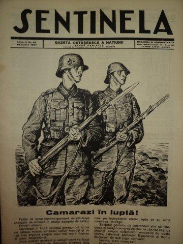 SENTINELA, GAZETA OSTASEASCA A NATIUNII, ANUL II, NR. 27, 22 IUNI 1941