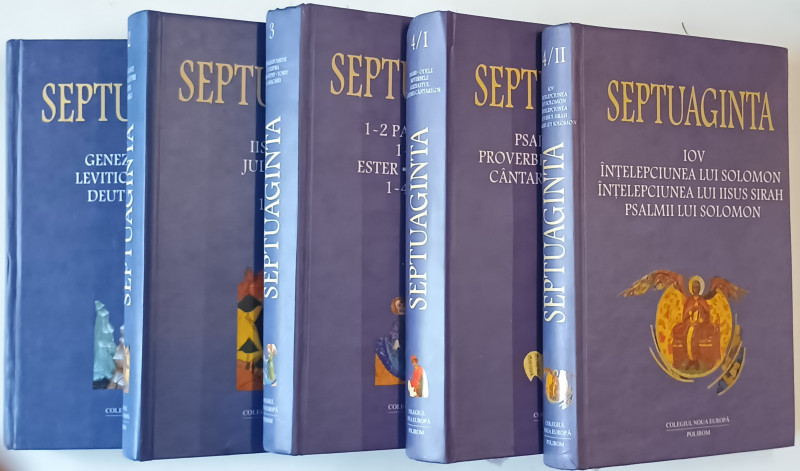 SEPTUAGINTA , SET DE 5 VOLUME , editie coordonata de CRISTIAN BADILITA ... DAN SLUSANSCHI , 2004