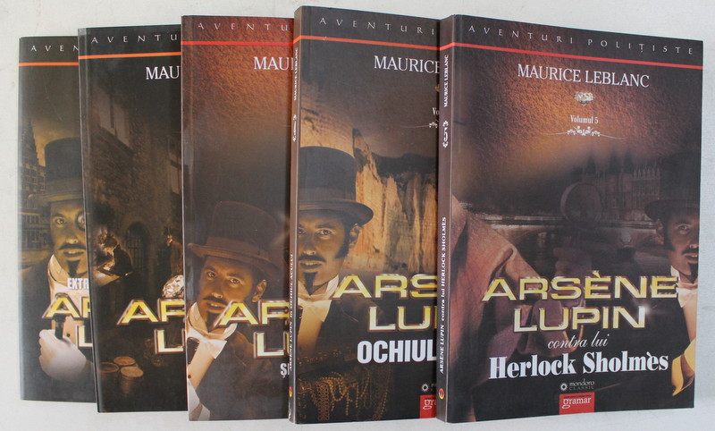 SERIA ARSENE LUPIN , VOLUMELE I - V de MAURICE LEBLANC , 2011