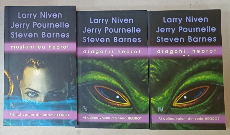 SERIA HEOROT , PRIMUL VOLUM , AL DOILEA VOLUM , PARTILE I - II de LARRY NIVEN ...STEVAN BARNES , 2008 -2010