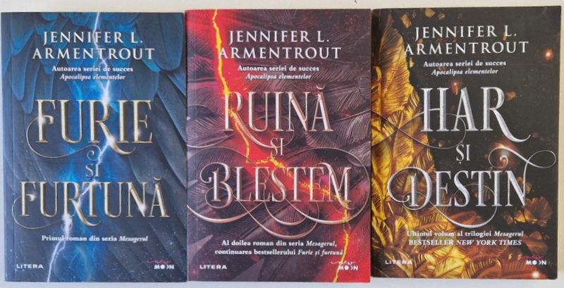 SERIA MESAGERUL , VOLUMELE I - III de JENNIFER L. ARMENTROUT , 2020 - 2022