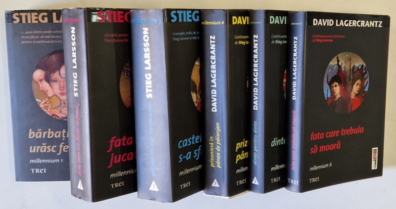 SERIA MILLENNIUM , VOLUMELE I - VI de STIEG LARSSON si DAVID LAGERCRANTZ , 2008 - 2019