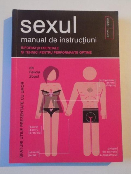 SEXUL , MANUAL DE INSTRUCTIUNI , INFORMATII ESENTIALE SI TEHNICI PENTRU PERFORMANTE OPTIME de FELICIA ZOPOL , 2009