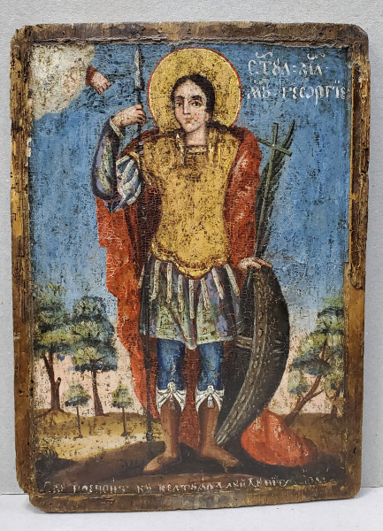 Sf. Mare Mucenic Gheorghe, Icoana Scoala Romaneasca, Prima Jumatate Secol 19