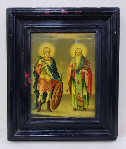 Sf. Mina si Sf. Haralambie, Icoana Romaneasca, Secol 19