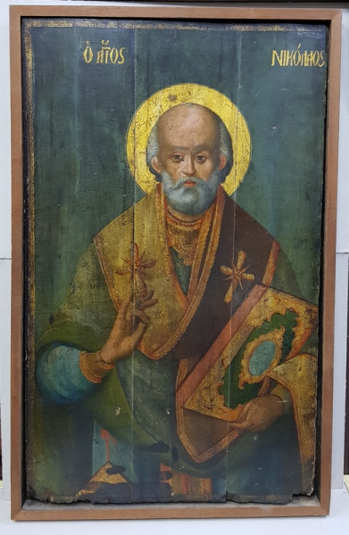 Sf. Nicolae, Icoana Greceasca pe lemn, Secol XVIII