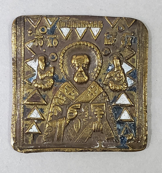 Sf. Nicolae, Miniatura de calatorie, Rusia, Secol XIX