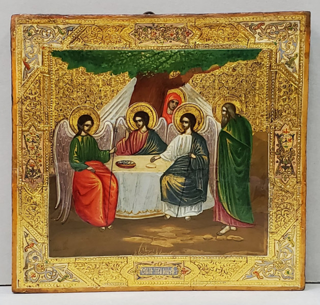 Sfanta Treime, Cina de la Mamvri, Icoana Scoala Rusa, Secol XIX