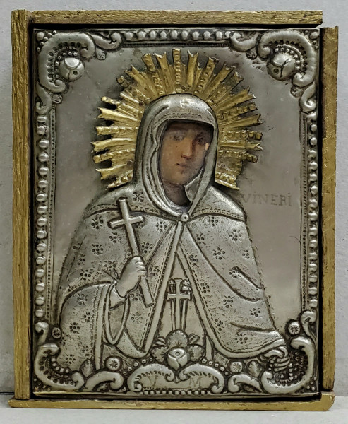 Sfanta Vineri, Icoana cu Ferecatura Argintata, cca. 1900