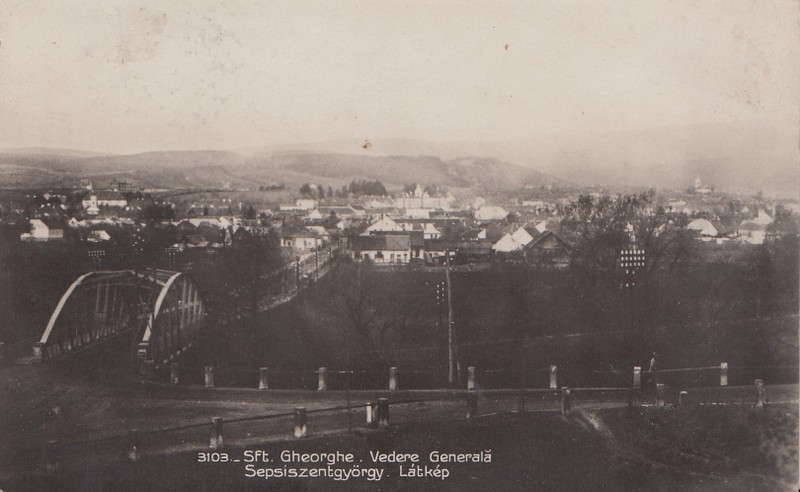 SFANTUL GHEORGHE , VEDERE GENERALA , CARTE POSTALA , 1930