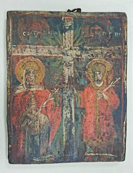 Sfintii Contantin si Elena, Icoana Romaneasca, Secol 19