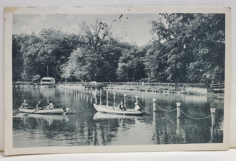 SIBIU , LACUL DUMBRAVII - CARTE POSTALA MONOCROMA , PERIOADA INTERBELICA