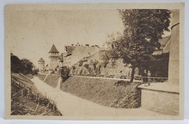 SIBIU , PROMENADA , CARTE POSTALA , 1947