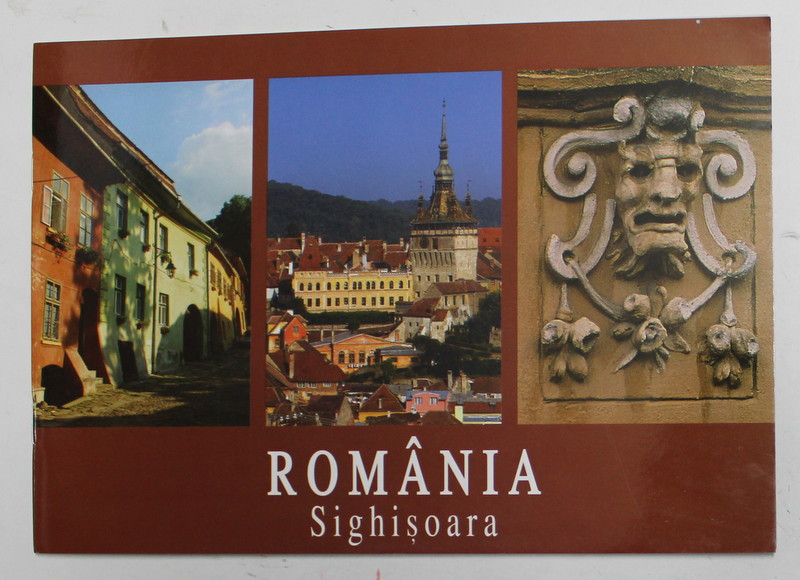SIGHISOARA , ALBUM TURISTIC , fotografii de FLORIN ANDREESCU , TEXT IN ROMANA , GERMANA , ENGLEZA ,  2004