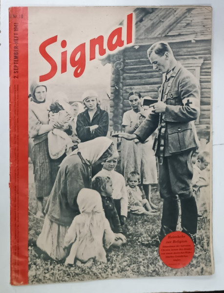 SIGNAL , REVISTA GERMANA  DE PROPAGANDA  MILITARA , BOGAT ILUSTRATA , TEXT IN LIMBA GERMANA ,  SEPTEMBER , 1941