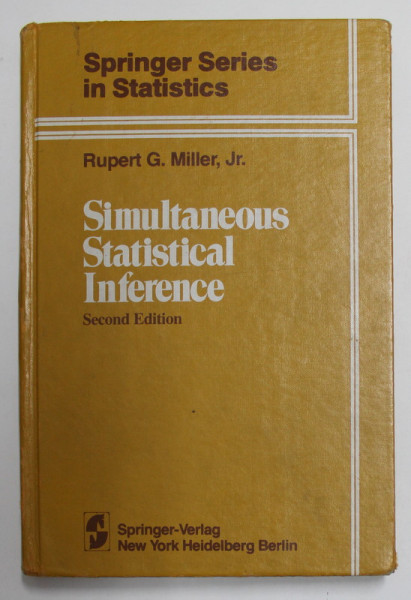 SIMULTANEOUS STATISTICAL INFERENCE by RUPERT G. MILLER , JR. , 1980