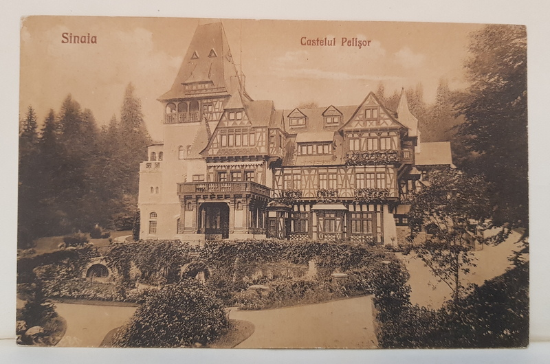 SINAIA , CASTELUL PELISOR , CARTE POSTALA , INTERBELICA