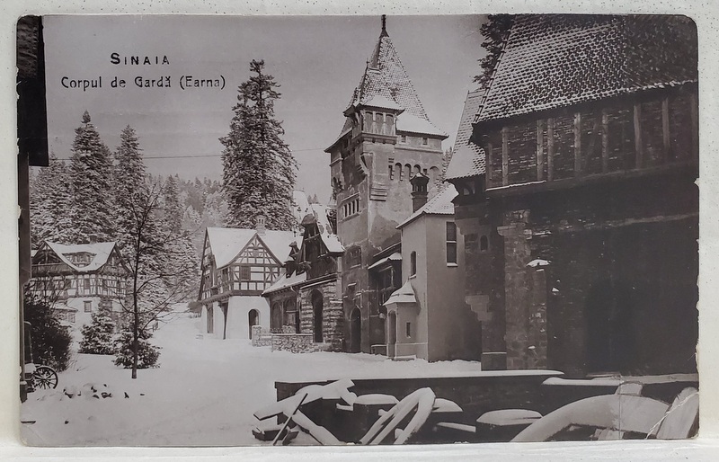 SINAIA - CORPUL DE GARDA , CARTE POSTALA , 1909
