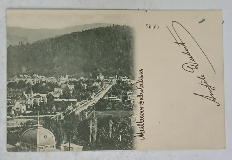 SINAIA , DRUMUL PRINCIPAL , VEDERE DINSPRE CAZINO , CARTE POSTALA , CLASICA