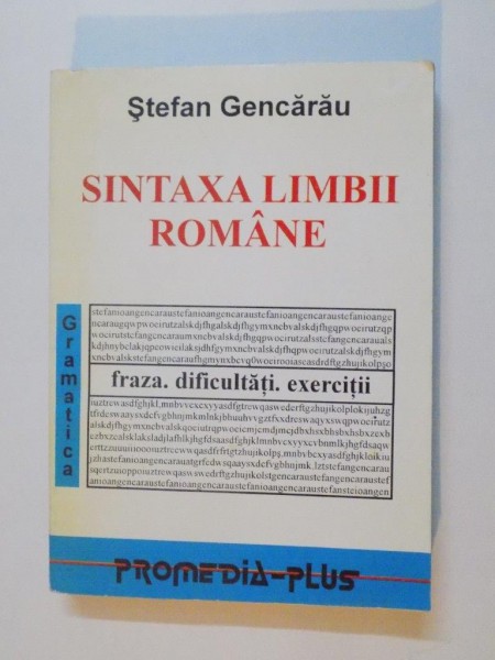 SINTAXA LIMBII ROMANE de STEFAN GENCARAU 1997