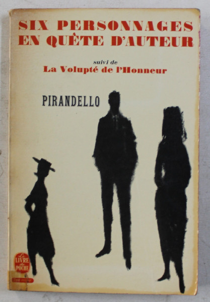 SIX PERSONNAGES EN QUETE D' AUTEUR par LUIGI PIRANDELLO , 1950