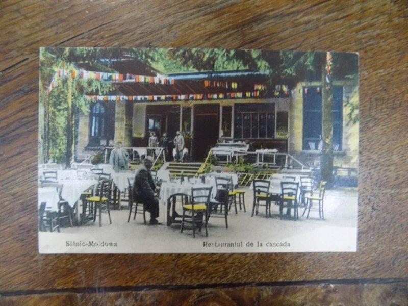 Slanic Moldova, Restaurant de la cascada, carte postala ilustrata