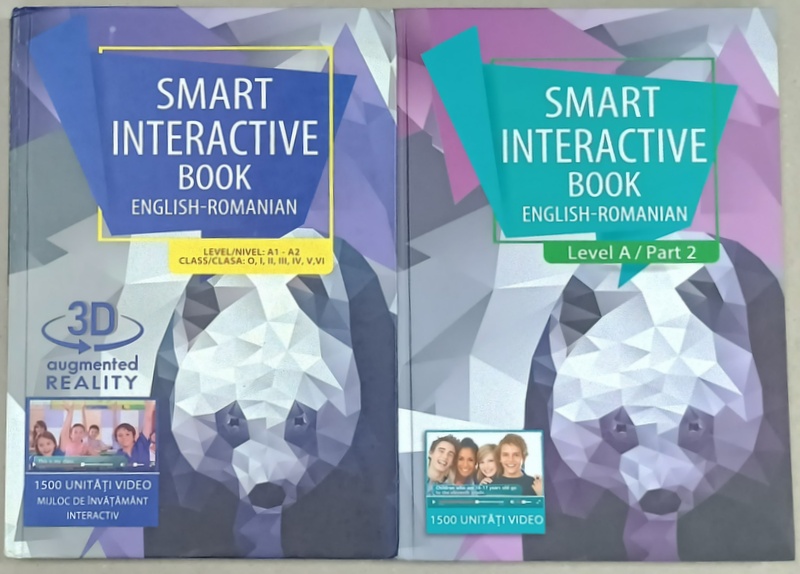 SMART INTERACTIVE BOOK ENGLISH - ROMANIAN , VOLUMELE I - II : NIVEL A1 - A 2 / LEVEL A PART 2 , , 2019