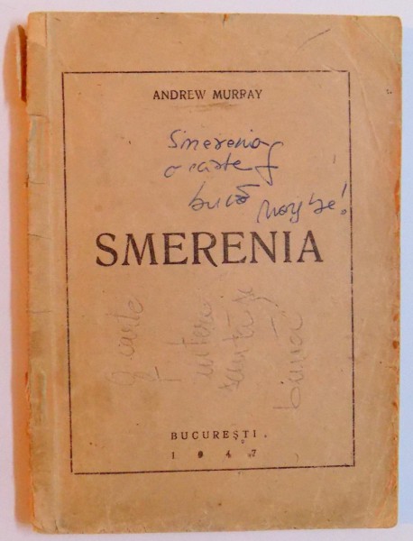 SMERENIA de ANDREW MURRAY , 1947