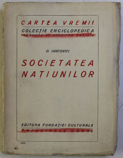 SOCIETATEA NATIUNILOR de D. IANCOVICI