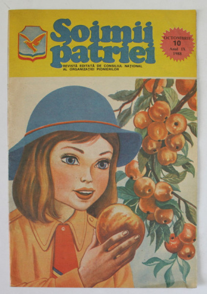 SOIMII PATRIEI , REVISTA EDITATA DE CONSILIUL NATIONAL AL ORGANIZATIEI PIONIERILOR , ANUL IX , NR. 10 , OCTOMBRIE  , 1988
