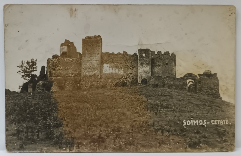 SOIMOS , CETATEA , FOTOGRAFIE TIP CARTE POSTALA , PERIOADA INTERBELICA