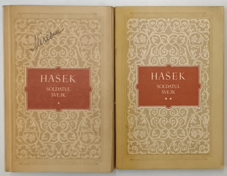 SOLDATUL SVEJK de JAROSLAV HASEK , VOL I - II , 1956