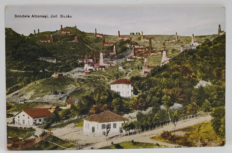 SONDELE ALBANASI , JUDETUL BUZAU , CARTE POSTALA , INCEPUTUL SEC. XX