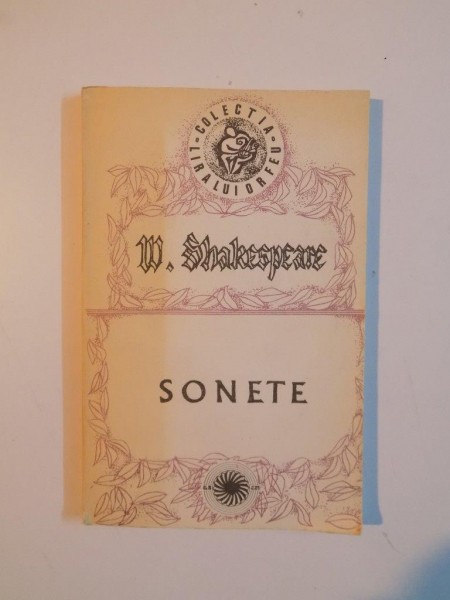 SONETE de W. SHAKESPEARE , 1991